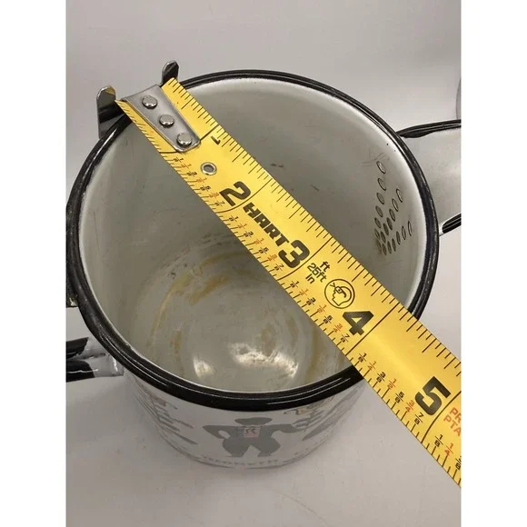 Vintage 7.5" Enamel Coffee Hot Water Pot, Berggren Hinged, Swedish Z19 - Picture 11 of 11